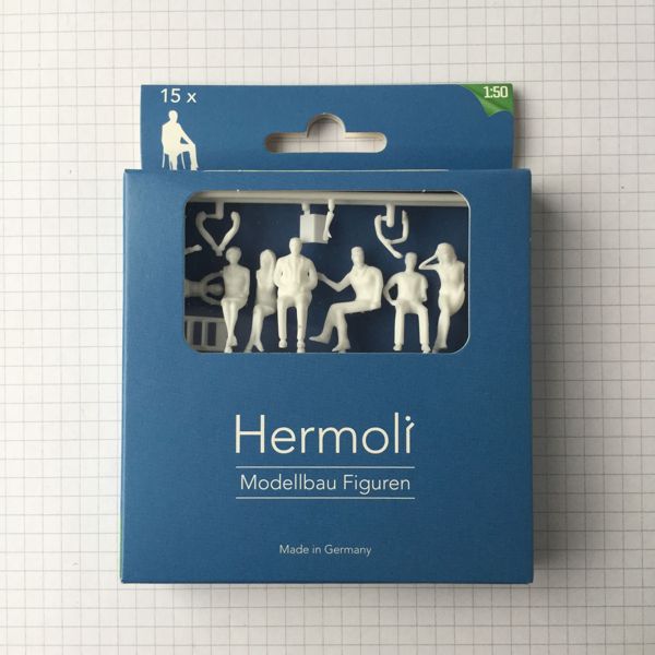 Hermoli | weiß | Modellbaufiguren | 1:50 sitzend