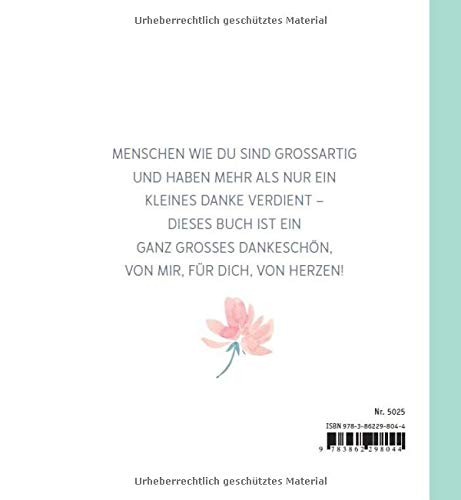 Minibuch Dankeschön für dich, von Herzen
