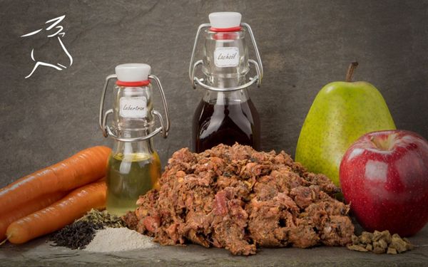 BARF Immun Vital (Rind) 500g - Komplettmenü für Hunde mit Una de Gato, Slippery Elm, MSM, Große Klette, Alfalfa u. Löwenzahn