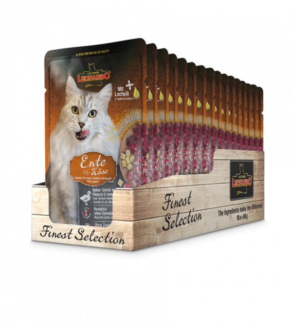 LEONARDO® Pouches 85g Ente & Käse - Frischebeutel