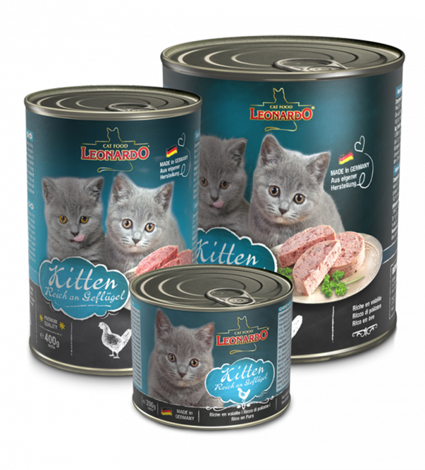 LEONARDO® Premium-Dose: Kitten - Reich an Geflügel 200 g