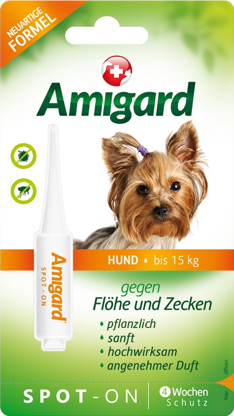 Amigard Spot On Hund bis 15kg - Einzelpackung