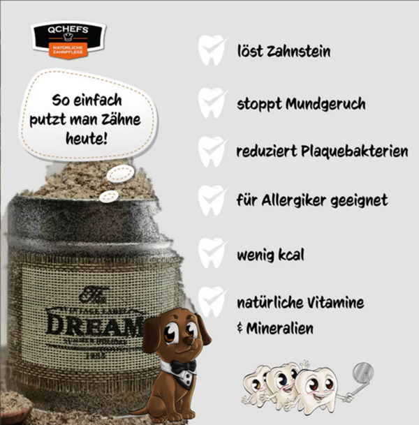 QCHEFS Mminis für Hunde 65g - Zahnpflege