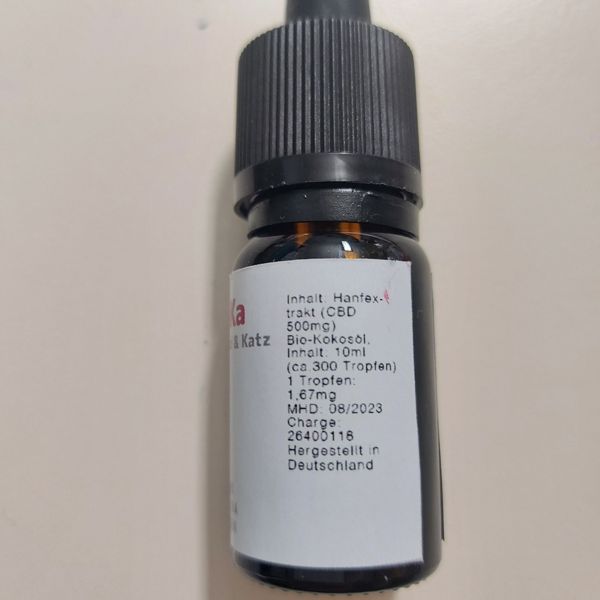 NaHuKa Premium CBD-Öl 5% für Hunde 10ml - BIO mit hohem Reinheitsgrad