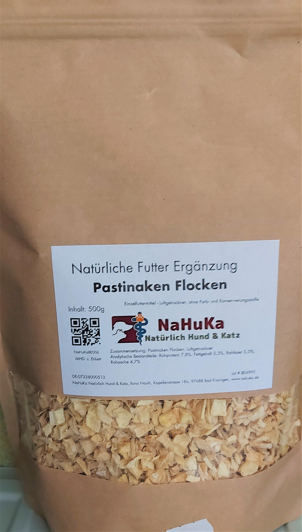 NaHuKa Beiflocken - Pastinaken Flocken 500g - getrocknet