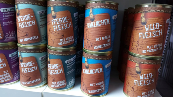 Tarus Naturkost Hund - Edel Menü Dose: Pferdefleisch mit Kartoffeln 800g
