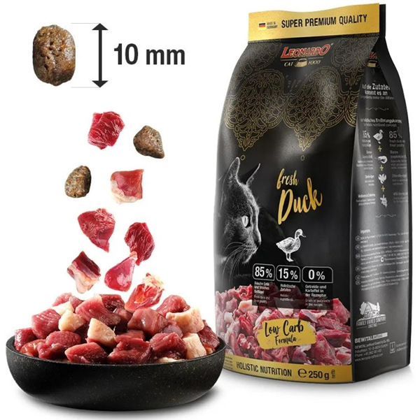 LEONARDO® Trockenfutter - fresh Duck 4kg - Entenfleisch, Getreidefrei