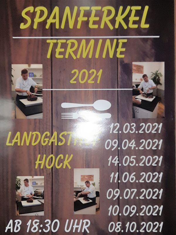 Spanferkel nur Freitag den 08.04.22 ab 18 Uhr